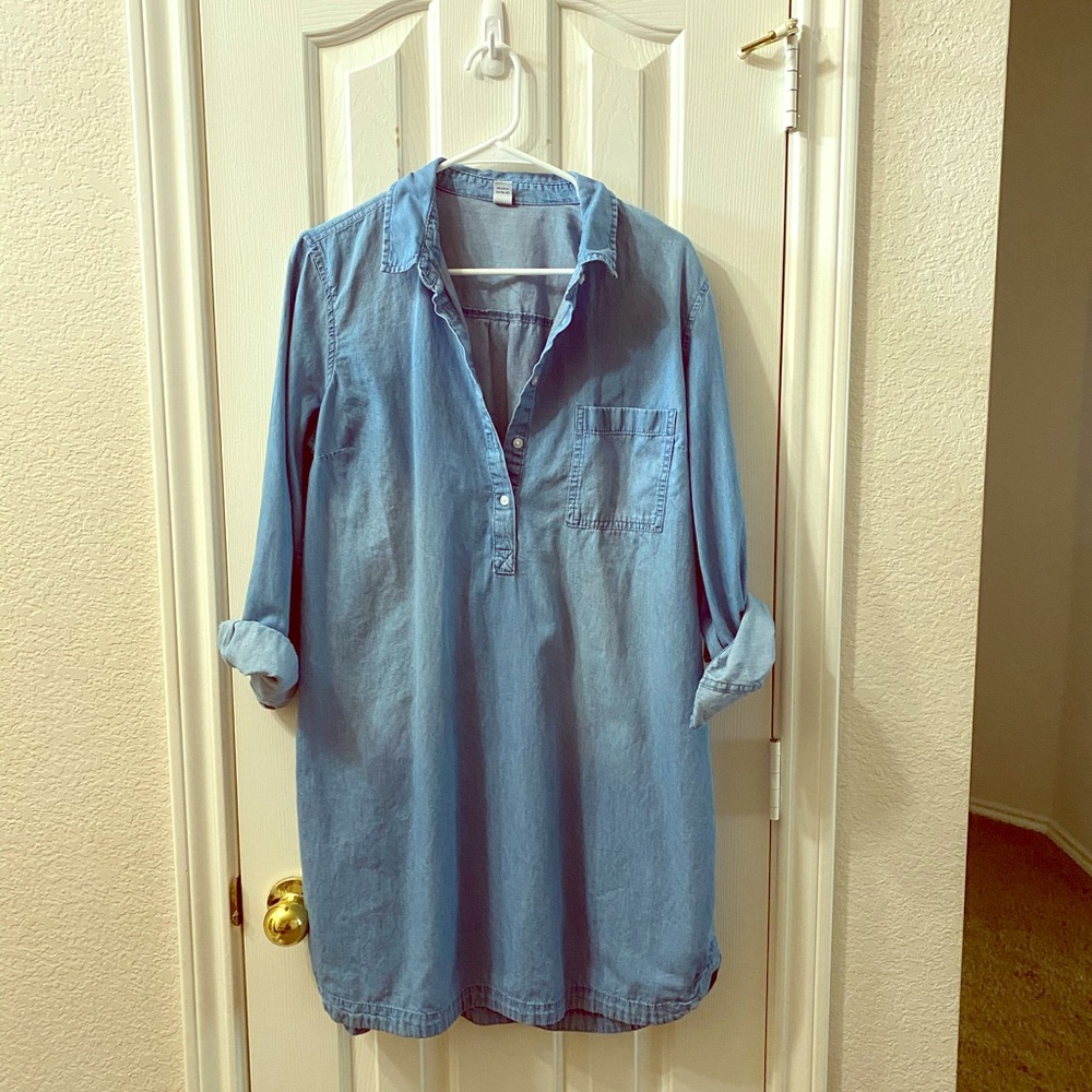 Mid-thigh Jean Dress